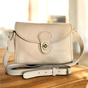 Coach Vintage Devon Flap Shoulder Bag Leather Crossbody